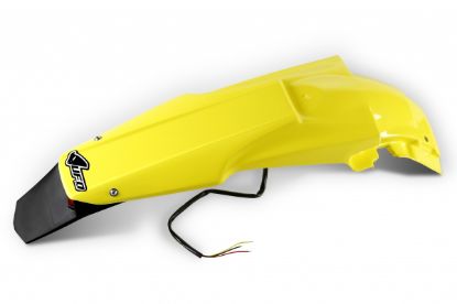 Picture of UFO REAR FENDER (W/LED) SUZUKI YELLOW - RMZ450 08-17