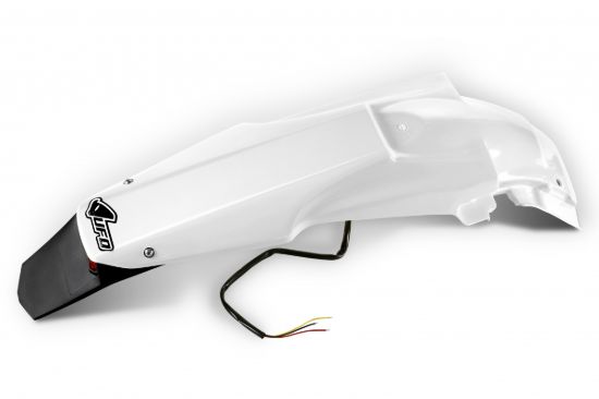 Picture of UFO REAR FENDER (W/LED) SUZUKI WHITE - RMZ450 08-17