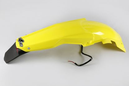 Picture of UFO REAR FENDER (W/LED) SUZUKI YELLOW - RMZ450 05-07