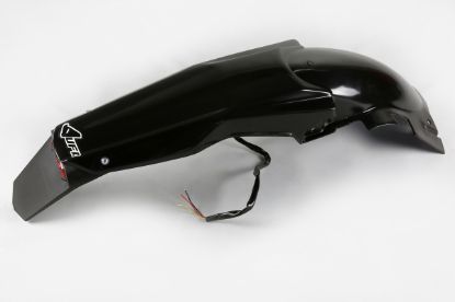 Picture of UFO REAR FENDER (W/LED) SUZUKI BLACK - RMZ450 05-07