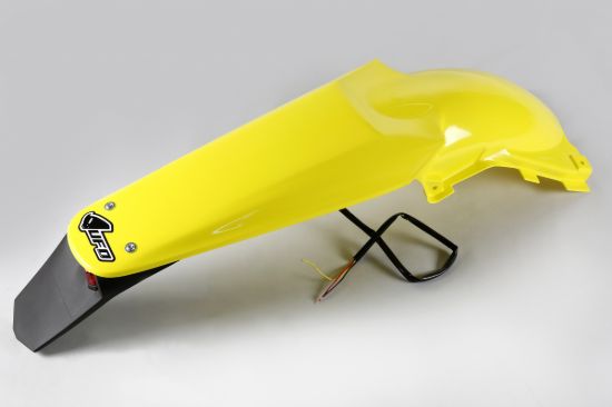Picture of UFO REAR FENDER (W/LED) SUZUKI YELLOW - RMZ250 04-06