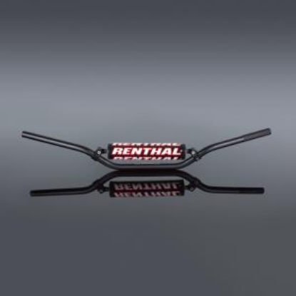 Picture of RENTHAL HANDLEBAR 22MM BLACK-PADDED 613 ENDURO HIGH 613-01-BLK