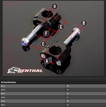 Picture of Stuurklemmen Kawasaki 28,6 MM Stuur 5MM OFFSET