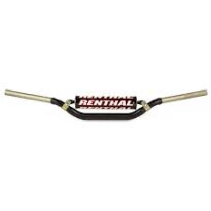 Picture of RENTHAL HANDLEBAR 990-01-BK TWINWALL BLACK PADDED YAM YZ 07-23 / YZF 07-17