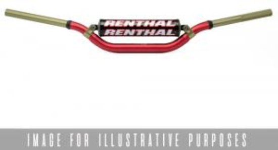 Picture of RENTHAL HANDLEBAR TWINWALL RED-PADDED 922 RC HIGH 922-01-RD-07