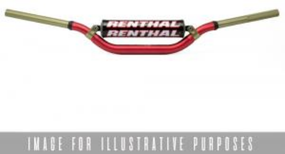 Picture of RENTHAL HANDLEBAR TWINWALL RED-PADDED 996 VILLOPOTO/STEWART 996-01-RD