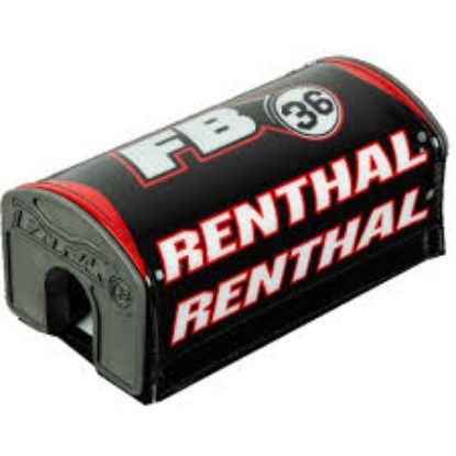 Afbeeldingen van RENTHAL BARPAD P335 FATBAR36 BLK WHT RED