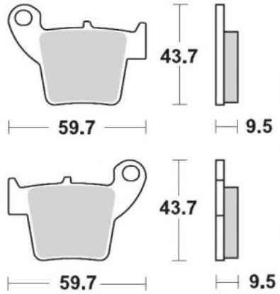 Picture of A-Rem CR/CRF 02/26 Achterremblokken 94321 Motomaster