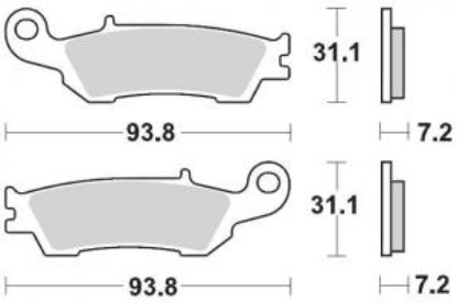 Afbeeldingen van YZ 08-.. YZ250F 07-20 YZ450F 08-19-Voorremblokken