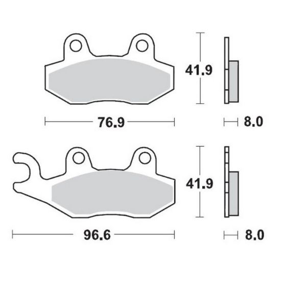 Picture of RM..-95 KX89-93 YZ..-97 HVA92-94-Voorremblokken
