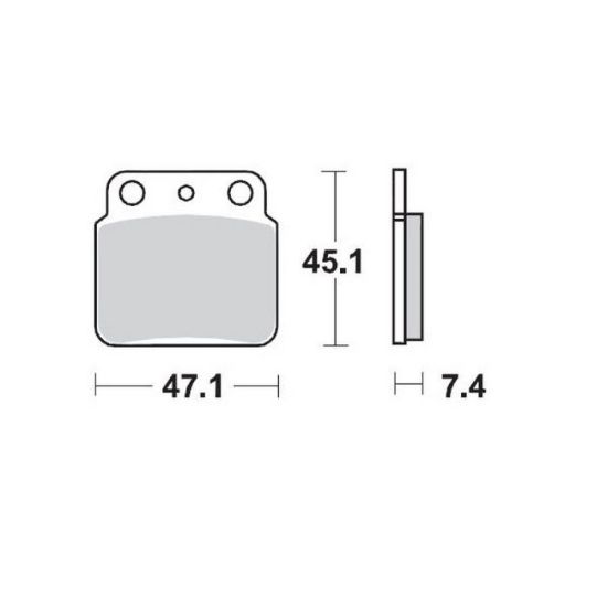 Afbeeldingen van LT400Z/LTR450-Achterremblokken