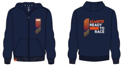 Picture of KIDS RACING ZIP HOODIE 140/8-10Y
