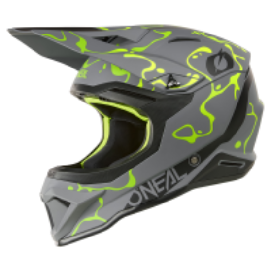 Afbeeldingen van 1SRS Helmet SPLASH gray/neon yellow