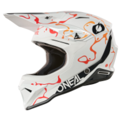 Picture of 1SRS Helmet SPLASH white/orange