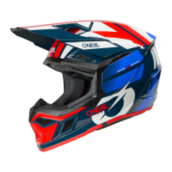 Afbeeldingen van 3SRS Helmet RIDE blue/white/red