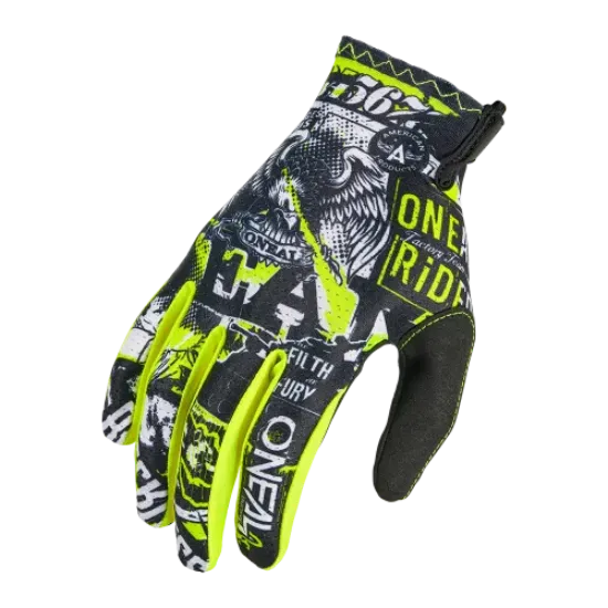 Picture of MATRIX Glove ATTACK black/neon yellow