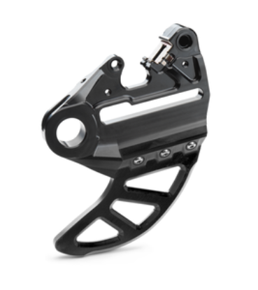Picture of 125-500 SX(F)/EXC(F) 23-27 BRAKE CALIPER SUPPORT WITH BRAKE DISC GUARD